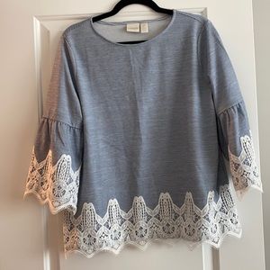 Chico’s top with beautiful lace detail